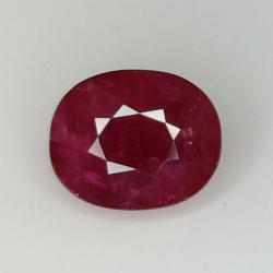 1,54 ct Rubino ovale 6,94 x 5,75 x 4,00 mm