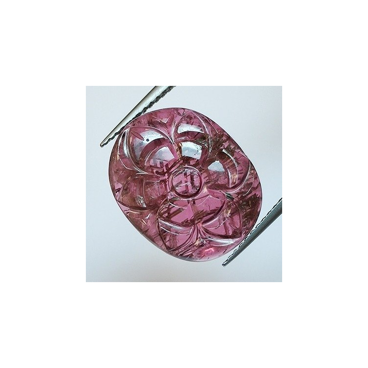 8,49 ct Tourmaline Rubellite Oval Cut 16,46 x 13,34 x 4,09mm
