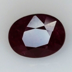3,47 ct Rubis ovale 9,55 x 7,41 x 5,42 mm