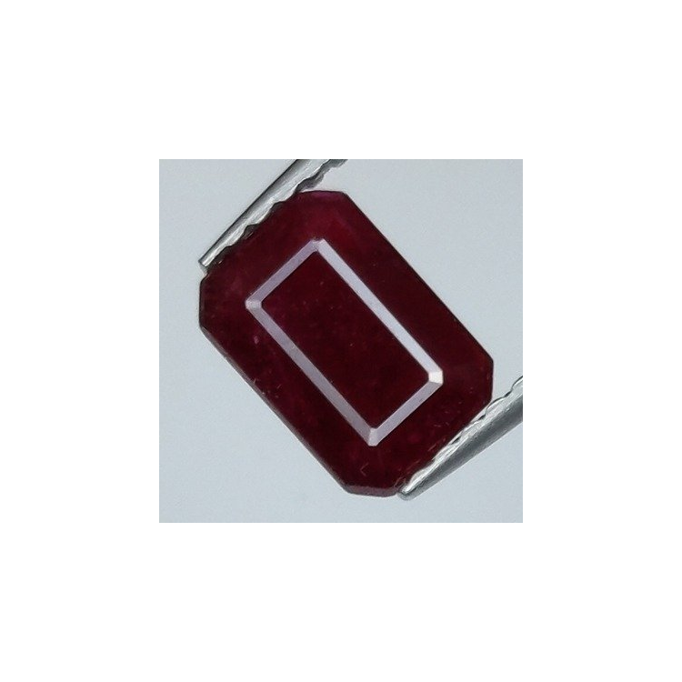 1,18 ct Emerald cut ruby 7,13 x 4,97 x 2,96 mm