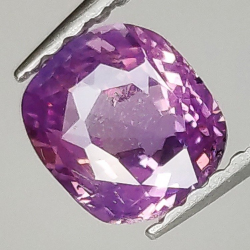 0,97 ct Saphir Padparadscha coussin 6,00 x 5,43 x 3,38 mm
