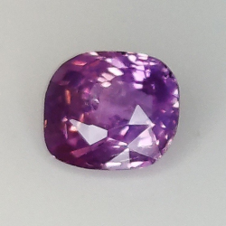 0,97 ct Zafiro Padparadscha cojín 6,00 x 5,43 x 3,38 mm