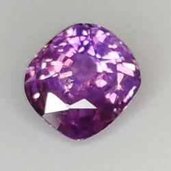 0,97 ct Kissen Padparadscha Saphir 6,00 x 5,43 x 3,38 mm