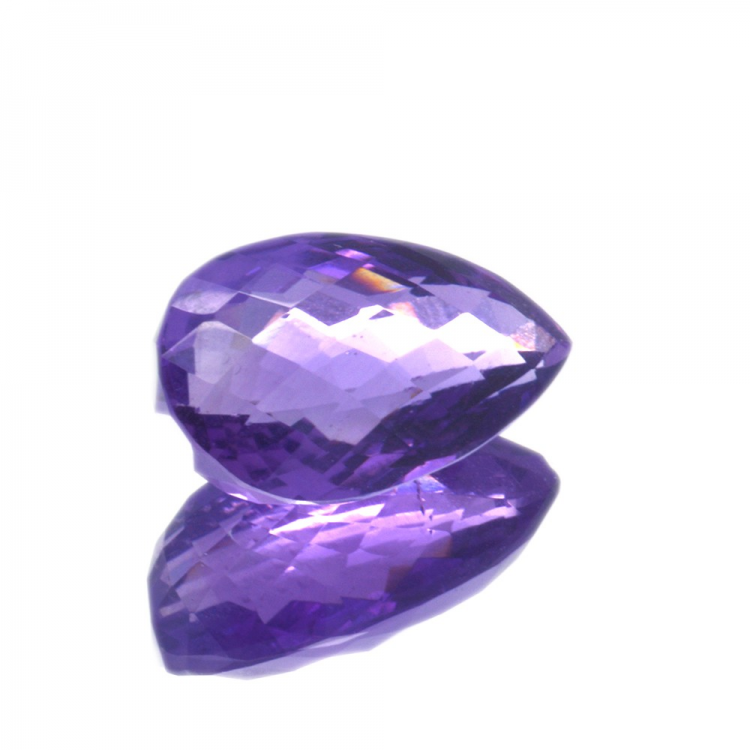 16,98 ct Amethyst Birne Schnitt 21,25x12,55mm