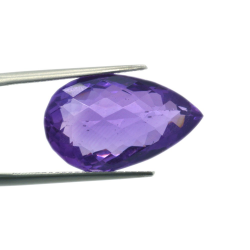 16,98 ct Améthyste Taille Poire 21,25x12,55mm