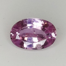 0,97 ct Zafiro rosa talla oval 7,06 x 4,90 x 3,00 mm