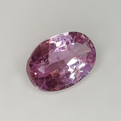 0,97 ct Zafiro rosa talla oval 7,06 x 4,90 x 3,00 mm
