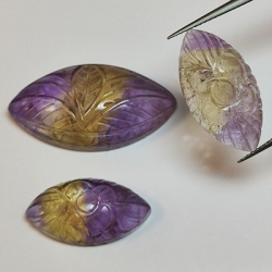 52,30 ct Marquise Ametrina aprox: 22x12x6, 31x16x9 mm