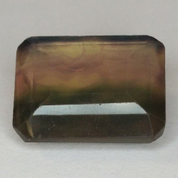 26,25 ct Fluorit Blue John Smaragdschliff 18,14 x 14,63 x 9,83 mm