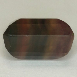 27,88 ct Fluorite Blue John Taglio smeraldo 17,44 x 14,73 x 10,70 mm