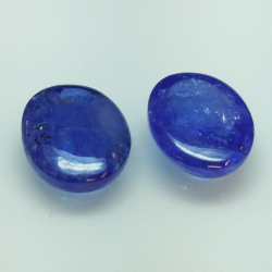 11,23 ct Tanzanite Bleu Ovale Taille approx : 12 x 10 x 5 mm