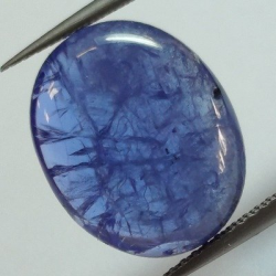 8,33 ct Blauer Tansanit Oval Größe 14,45 x 11,85 x 5,04 mm