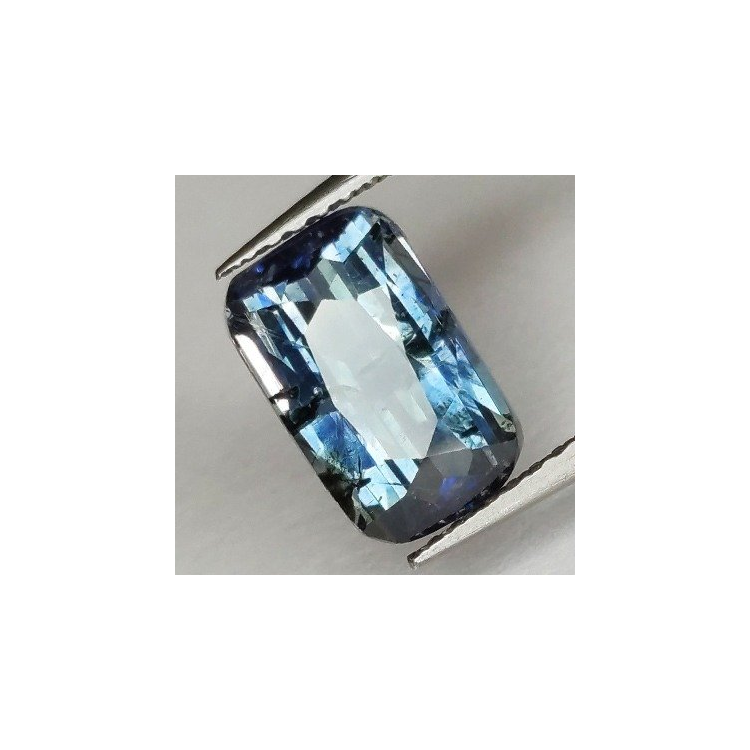 3,54 ct Saphir bleu taille émeraude 10,00 x 6,25 x 5,04 mm