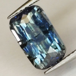 3,54 ct Zafiro azul talla esmeralda 10,00 x 6,25 x 5,04 mm