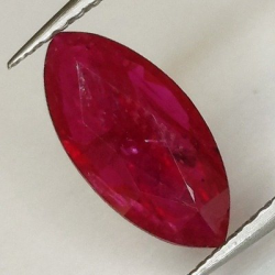 1,34 ct Rubí marquesa natural 11,53 x 5,63 x 2,27 mm