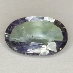 1.23 ct Tanzanite bleue taille ovale 8.53 x 5.68 x 3.19 mm
