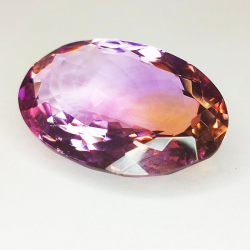 43,20 ct Ametrin oval natürlich 30.76 x 25.97 x 15.90 mm