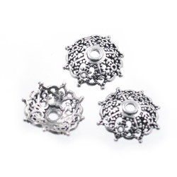 Fai da te Perlina d'argento 925 rodiata 8 x 3 mm
