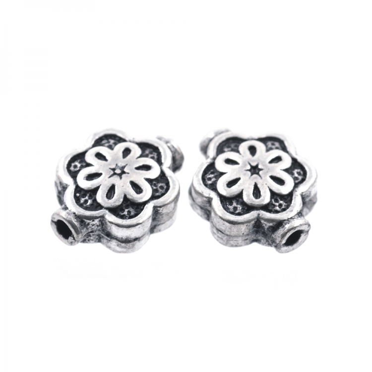 DIY Abalorio de plata 925 bañada en rodio 10 x 8 mm