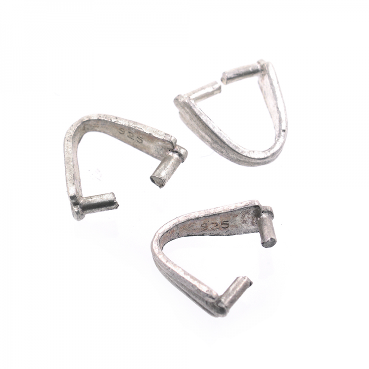 copy of DIY Fermoir en argent 925 rhodié 9 X 8 mm