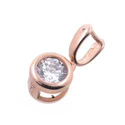 DIY Chiusura in argento 925 placcato oro rosa 15 X 5 mm