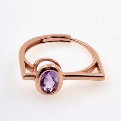Multigem ovaler Ring 6 x 4 mm in verschiedenen Ausführungen