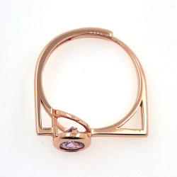Oval Multigems ring 6 x 4 mm in various finishes