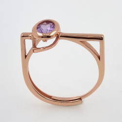 Oval Multigems ring 6 x 4 mm in various finishes
