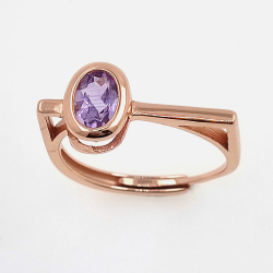 Oval Multigems ring 6 x 4 mm in various finishes