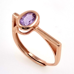 Anillo de Multigemas ovalada 6 x 4 mm en diversos acabados