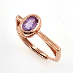 Oval Multigems ring 6 x 4 mm in various finishes