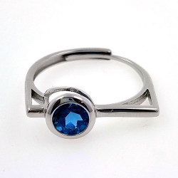 Anillo de Multigemas redondo 5 x 5 mm en diversos acabados