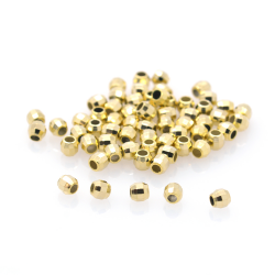 DIY Perla in argento 925 placcata oro 6 o 3 mm