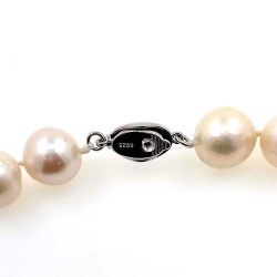 copy of Collier de perles de rivière 13 mm en argent d'une longueur de 40 cm