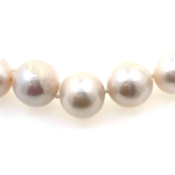 Collana di perle di fiume 12 mm in argento lunga 40 cm