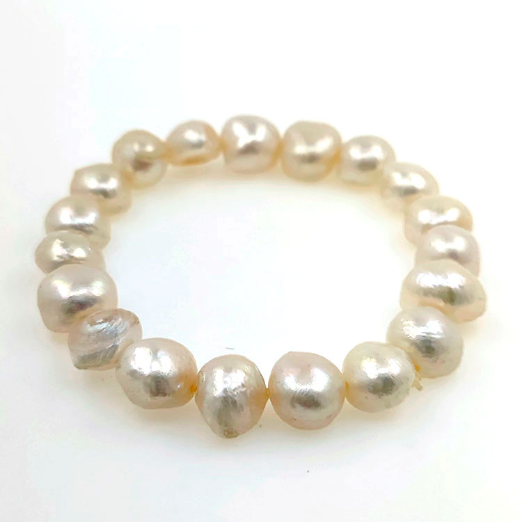 Pulsera de perla de rio 10 mm
