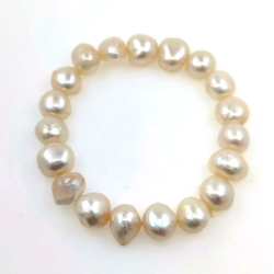 Pulsera de perla de rio 10 mm