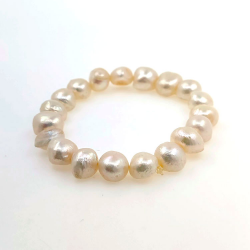 Pulsera de perla de rio 10 mm