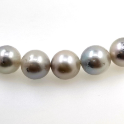 Collana di perle di fiume 12 mm in argento lunga 40 cm