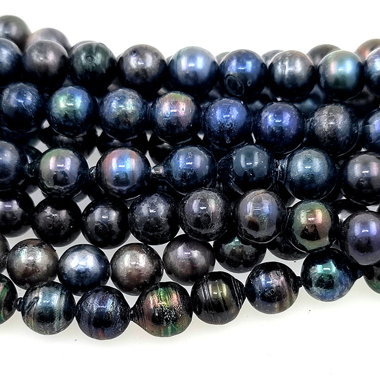 Hilo de perlas Akoya de  6,5 mm con 40 cm de largo