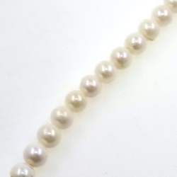 Hilo de perlas Akoya de  6,5 mm con 40 cm de largo