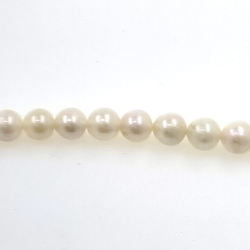 Hilo de perlas Akoya de  6,5 mm con 40 cm de largo