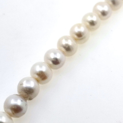 Strand of river pearls of 9,5 mm with 40 cm long