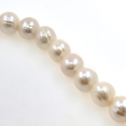 Strand of river pearls of 10 mm with 40 cm long