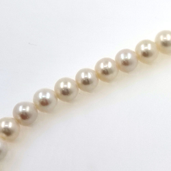 Strand of river pearls of 7,5 mm with 40 cm long