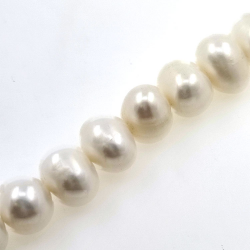 Hilo de perlas de rio de 11,5 mm con 40 cm de largo