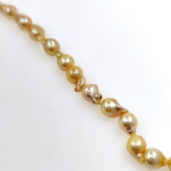 Akoya pearl strand 6 x 7 mm with 40 cm length