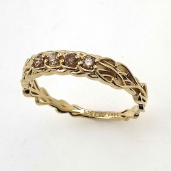 copy of Diamantring aus 14kt Weißgold Keltischer Knoten