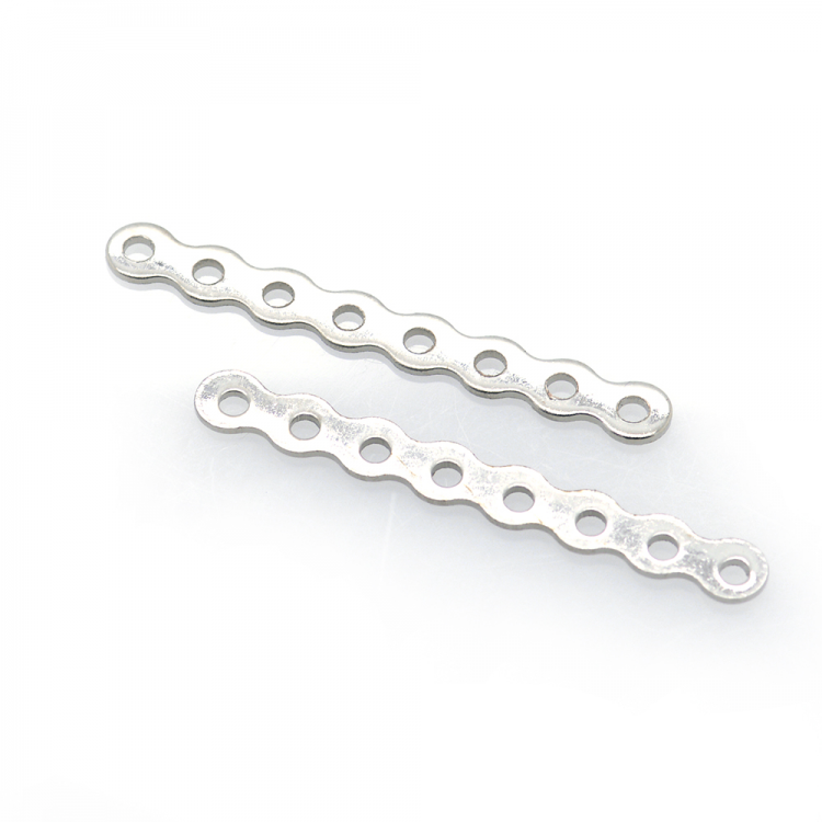 DIY Separatore in argento 925 rodiato di 27,71 x 3,32 x 0,58 mm