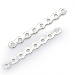 DIY Separatore in argento 925 rodiato di 27,71 x 3,32 x 0,58 mm